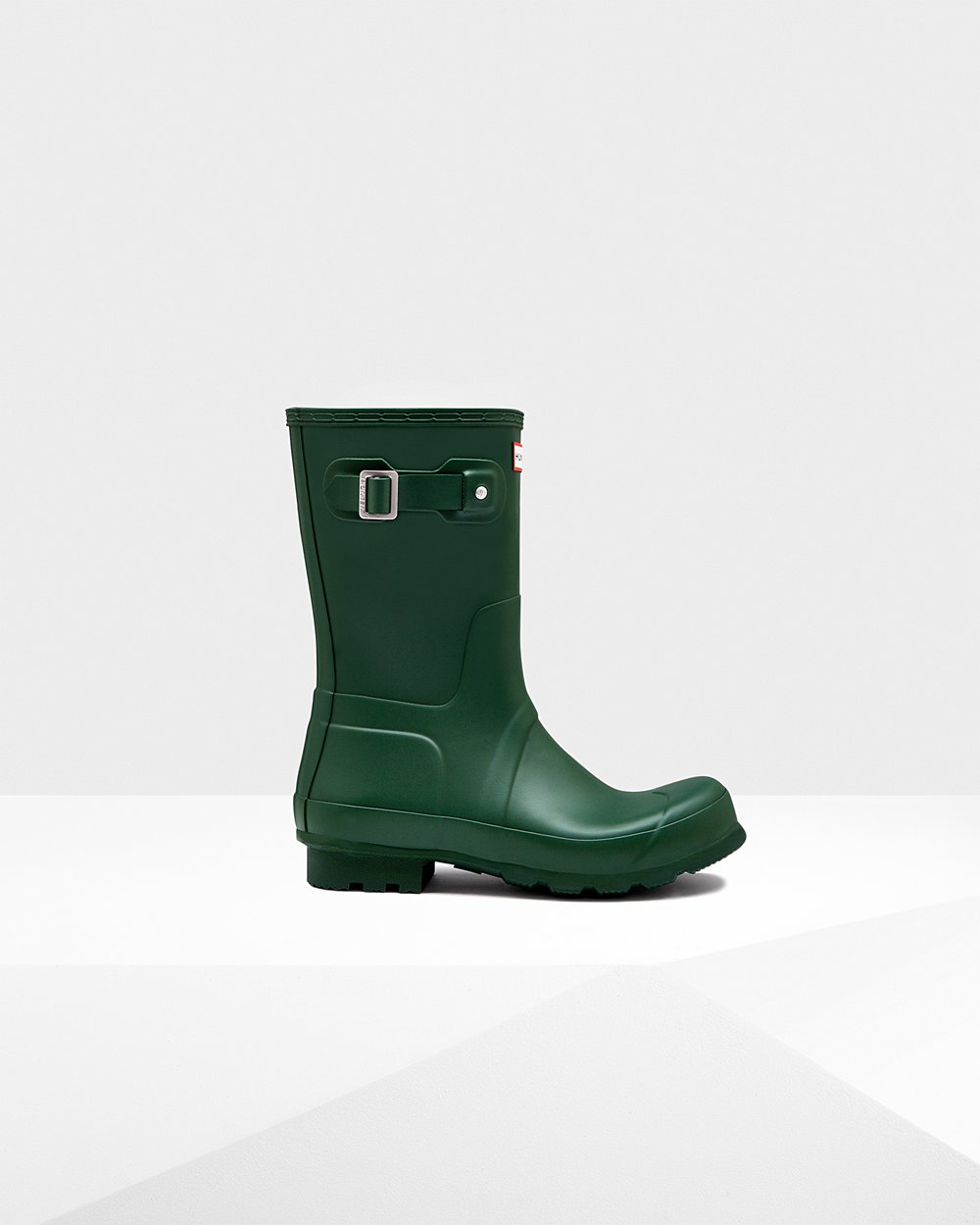 Mens Hunter Original - Short Rain Boots Green - 9427-NTOLE